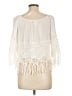 Blush 100% Rayon Ivory 3/4 Sleeve Blouse Size L - photo 2