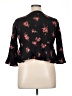Motel 100% Viscose Black 3/4 Sleeve Blouse Size XL - photo 2