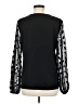 Unbranded 100% Polyester Black Long Sleeve Blouse Size M - photo 2