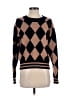 Evereve Argyle Brown Pullover Sweater Size S - photo 1