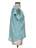 TWO by Vince Camuto Teal Short Sleeve Top Size S - photo 4