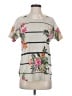 C established 1946 100% Polyester Floral Gray Short Sleeve T-Shirt Size S - photo 1