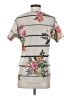 C established 1946 100% Polyester Floral Gray Short Sleeve T-Shirt Size S - photo 2
