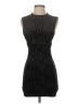 Hours 100% Polyester Metallic Black Cocktail Dress Size XXS - photo 1