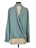 BCBGMAXAZRIA 100% Polyester Teal Long Sleeve Blouse Size XS - photo 2