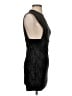 Hours 100% Polyester Metallic Black Cocktail Dress Size XXS - photo 4