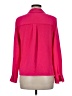 Unbranded 100% Polyester Pink Long Sleeve Blouse Size M (estimated) - photo 2