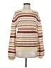 Little Moon Stripes Ivory Pullover Sweater Size M - photo 1