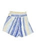 Juniper Blu 100% Polyester Print Blue Shorts Size S - photo 2