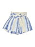 Juniper Blu 100% Polyester Print Blue Shorts Size S - photo 1