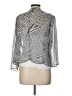Signature by Robbie Bee 100% Polyester Gray Kimono Size 10 - photo 2
