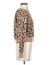 J.Crew 100% Cotton Animal Print Tan Pullover Sweater Size XS - photo 4