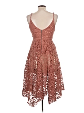 knee length dresses for ladies Sweet Embrace Lace Dress Pink main image 0