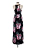 Grecerelle Floral Black Casual Dress Size M - photo 2