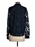 Simplee 100% Polyester Blue Long Sleeve Blouse Size S - photo 2