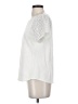 J.Crew 100% Polyester Ivory Short Sleeve Top Size S - photo 5
