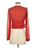 Free People 100% Polyester Red Long Sleeve Blouse Size S - photo 2