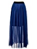 Renn 100% Polyester Blue Formal Skirt Size XS - photo 2