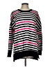 Lularoe Stripes Pink Pullover Sweater Size L - photo 1