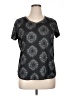 St. John's Bay 100% Polyester Paisley Gray Short Sleeve T-Shirt Size XL - photo 1