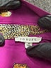 Jodifl 100% Polyester Animal Print Purple Long Sleeve Blouse Size S - photo 7