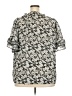 Max Studio 100% Polyester Floral Gray Short Sleeve Blouse Size 2X - photo 2