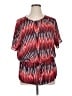 MICHAEL Michael Kors 100% Polyester Red Short Sleeve Blouse Size XL - photo 1