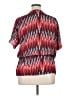 MICHAEL Michael Kors 100% Polyester Red Short Sleeve Blouse Size XL - photo 2