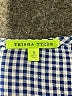 Trisha Tyler 100% Polyester Checkered-gingham Blue 3/4 Sleeve Blouse Size S - photo 7