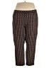 Susan Graver Print Brown Casual Pants Size 3X - photo 1