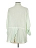 BLL NYC 100% Viscose Green 3/4 Sleeve Button-Down Shirt Size XL - photo 2