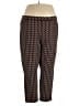 Susan Graver Print Brown Casual Pants Size 3X - photo 1