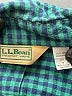 L.L.Bean 100% Cotton Checkered-gingham Teal Long Sleeve Button-Down Shirt Size 8 - photo 3