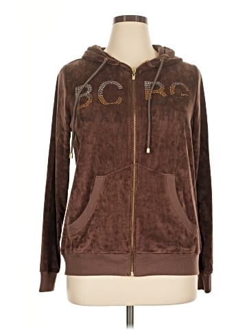 BCBGMAXAZRIA Zip Up Hoodie (view 1)