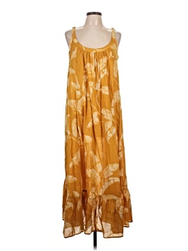 strapless open back dress Makaha Red Hawaiian Maxi Dress main image 1
