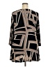 Chico's Aztec Or Tribal Print Argyle Black Kimono Size XXL (4) - photo 2
