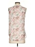 Greathe 100% Polyester Floral Pink Sleeveless Blouse Size 4 - photo 2