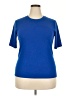 Simply Vera Vera Wang Blue Short Sleeve Top Size XXL - photo 1