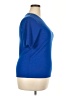 Simply Vera Vera Wang Blue Short Sleeve Top Size XXL - photo 4