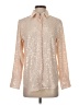 J.Crew Collection 100% Polyester Metallic Gold Long Sleeve Blouse Size 0 - photo 1