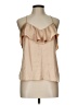 Harlyn 100% Polyester Tan Sleeveless Blouse Size L - photo 1