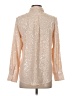 J.Crew Collection 100% Polyester Metallic Gold Long Sleeve Blouse Size 0 - photo 2