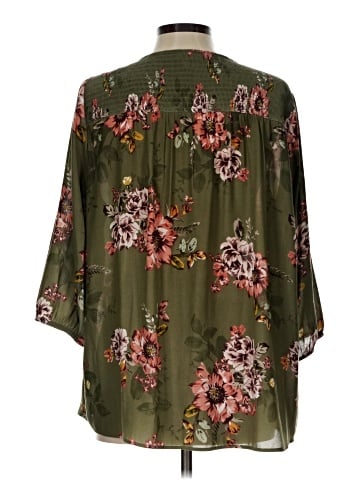 Torrid 3/4 Sleeve Blouse (view 2)