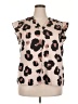 Unbranded Animal Print Brown Sleeveless Blouse Size 2X - photo 1