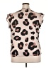 Unbranded Animal Print Brown Sleeveless Blouse Size 2X - photo 2