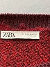 Zara Argyle Red Burgundy Pullover Sweater Size M - photo 7
