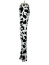 Shein Animal Print Silver Casual Pants Size 2 - photo 5