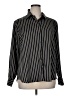 Old Navy 100% Polyester Stripes Black Long Sleeve Blouse Size XL - photo 1