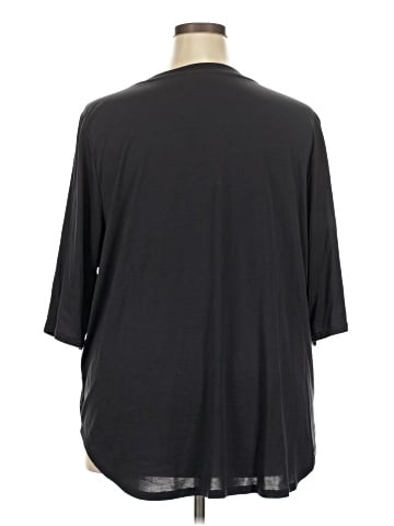 Kaari Blue 3/4 Sleeve T-Shirt (view 2)