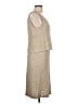 St. John Tweed Tan Casual Dress Size 10 - photo 4